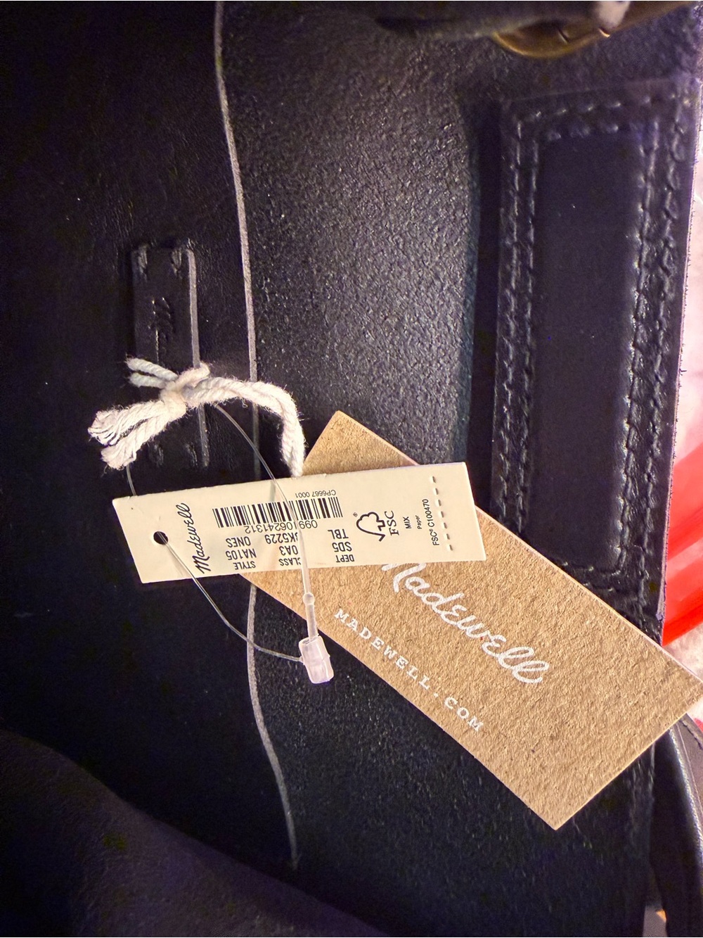 Madewell Hobo Crossbody Shoulder Bag in black leather - Picture 6 of 6